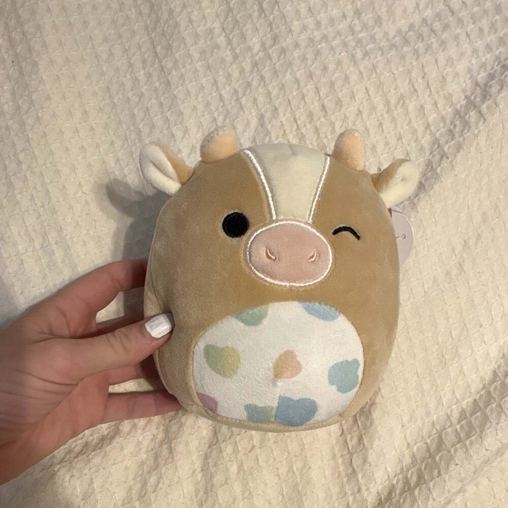 Squishmallows Griella Cow Plush Washable Mini Easter 2023